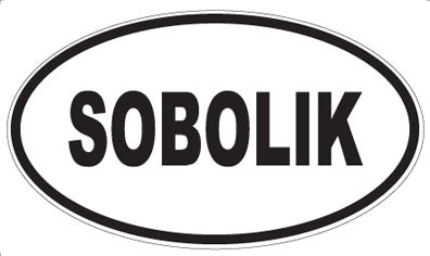 SOBOLIK - Oval Magnet