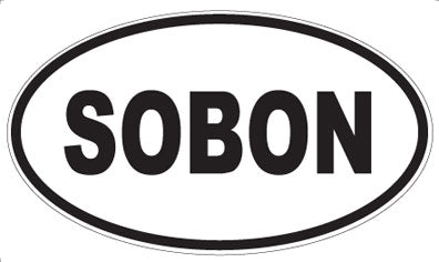 SOBON - Oval Sticker