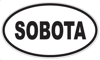 SOBOTA - Oval Sticker
