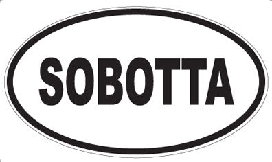 SOBOTTA - Oval Sticker