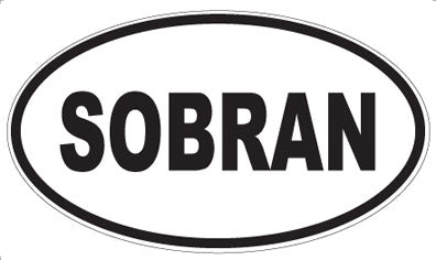 SOBRAN - Oval Sticker