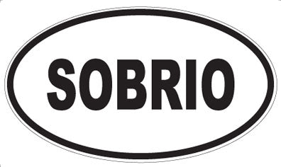 SOBRIO - Oval Magnet