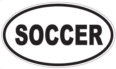 SOCCER - Oval Sticker