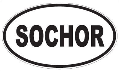SOCHOR - Oval Sticker
