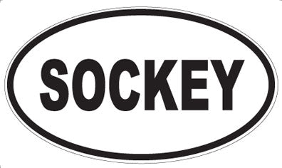 SOCKEY - Oval Sticker