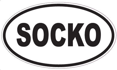 SOCKO - Oval Magnet