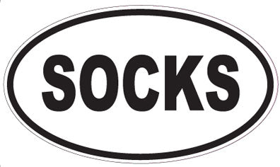 SOCKS - Oval Sticker