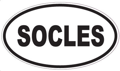 SOCLES - Oval Sticker