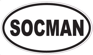 SOCMAN - Oval Sticker