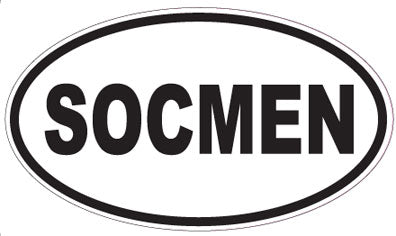 SOCMEN - Oval Sticker