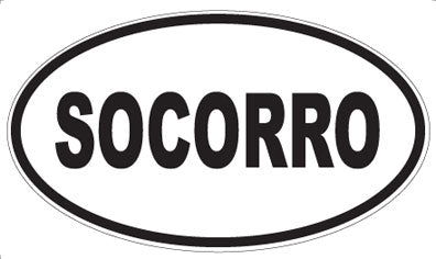 SOCORRO - Oval Magnet