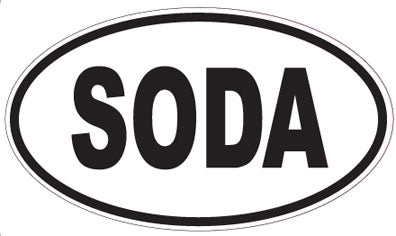 SODA - Oval Sticker