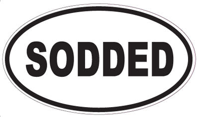 SODDED - Oval Sticker