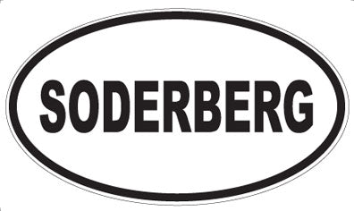 SODERBERG - Oval Sticker