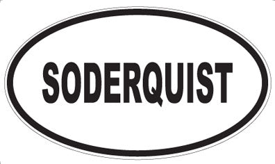 SODERQUIST - Oval Sticker