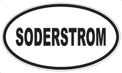 SODERSTROM - Oval Magnet