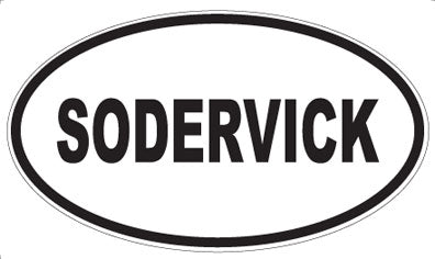 SODERVICK - Oval Magnet