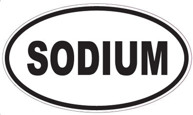 SODIUM - Oval Sticker