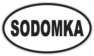 SODOMKA - Oval Sticker