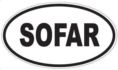 SOFAR - Oval Sticker