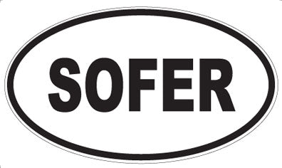 SOFER - Oval Magnet