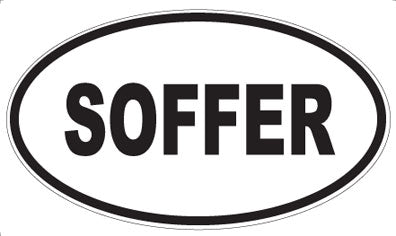 SOFFER - Oval Sticker