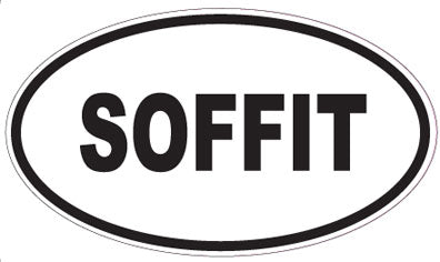 SOFFIT - Oval Sticker