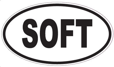 SOFT - Oval Sticker