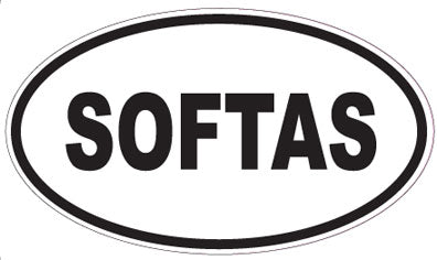 SOFTAS - Oval Sticker