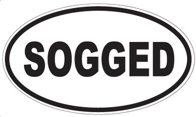SOGGED - Oval Sticker