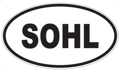 SOHL - Oval Sticker