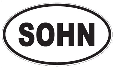 SOHN - Oval Sticker