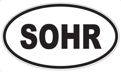 SOHR - Oval Sticker