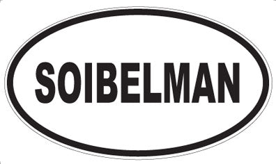 SOIBELMAN - Oval Sticker