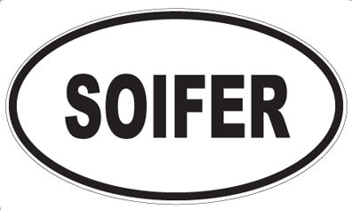 SOIFER - Oval Magnet