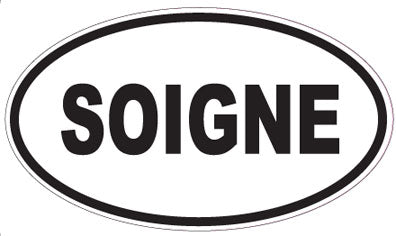 SOIGNE - Oval Sticker