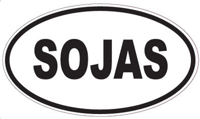 SOJAS - Oval Sticker