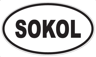 SOKOL - Oval Sticker
