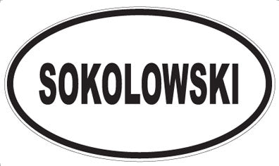 SOKOLOWSKI - Oval Magnet