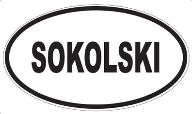 SOKOLSKI - Oval Magnet