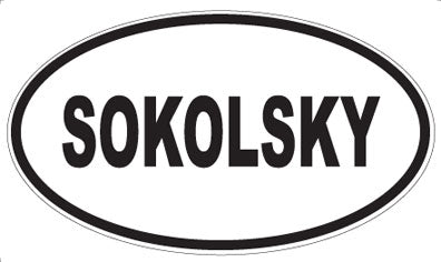 SOKOLSKY - Oval Magnet