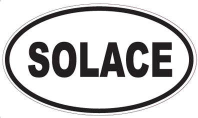 SOLACE - Oval Sticker