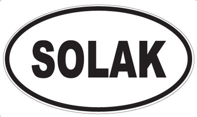 SOLAK - Oval Sticker