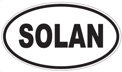 SOLAN - Oval Sticker