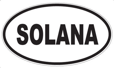 SOLANA - Oval Magnet