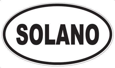 SOLANO - Oval Magnet