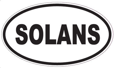 SOLANS - Oval Sticker