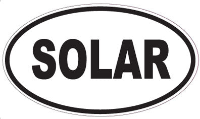 SOLAR - Oval Sticker
