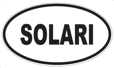 SOLARI - Oval Sticker