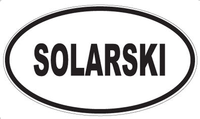 SOLARSKI - Oval Sticker